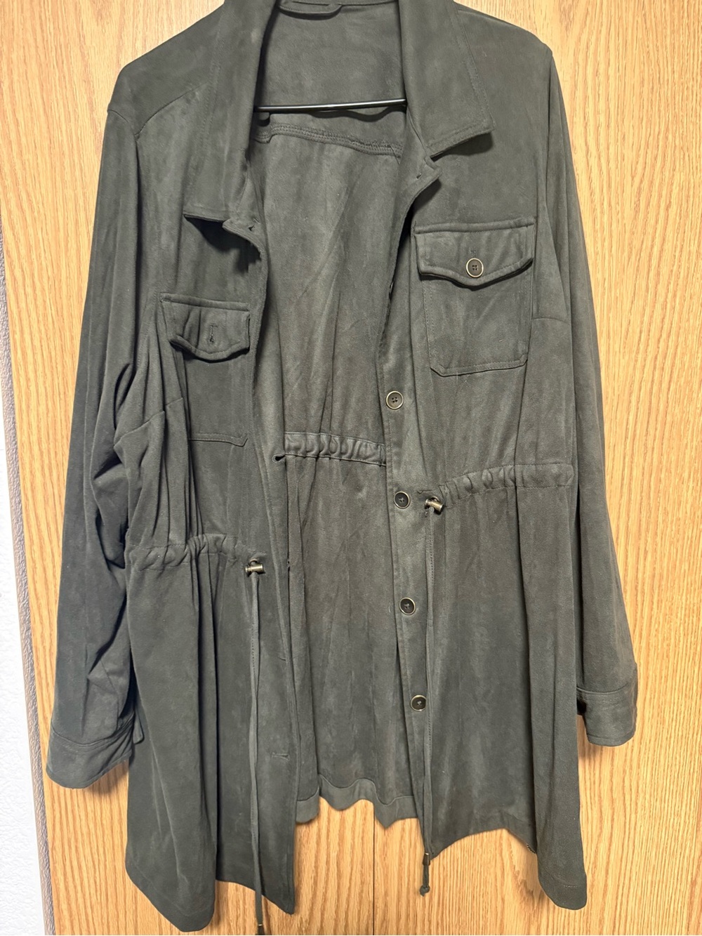 Green Suede-like Jacket (not real suede)